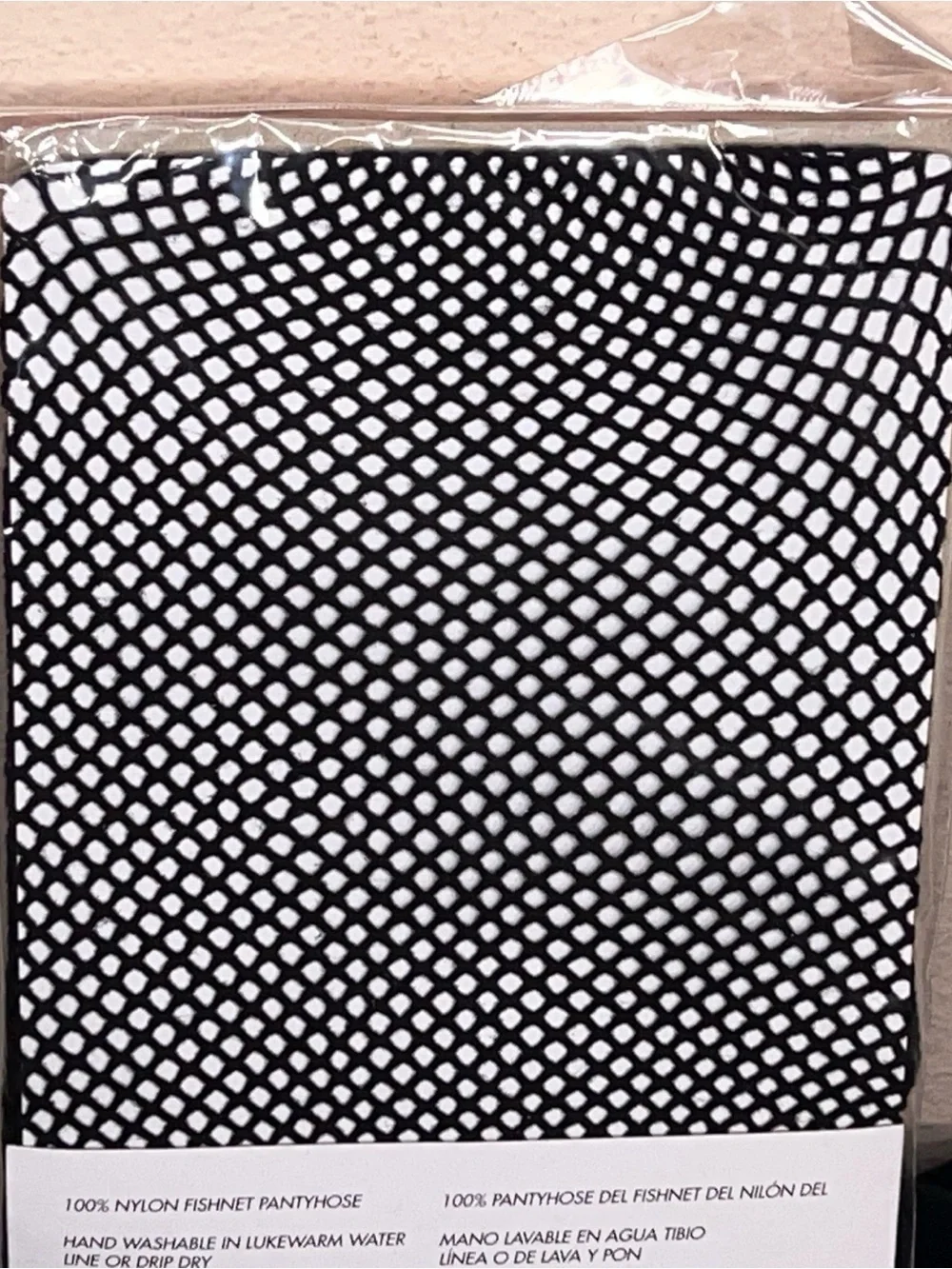 Vintage 90s Totally Ghoul Black Fishnet Stockings Pantyhose New NWT Goth Pinup